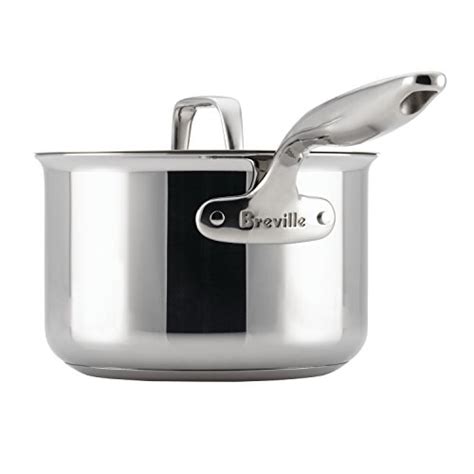 Breville Thermal Pro Clad Stainless Steel 3 Quart Covered Saucepan