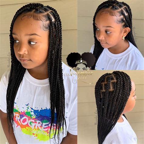 Check out our braided hairstyles for black hair kids selection for the very best in unique or custom, handmade pieces from our shops. Excellent tips for braids for kids, Box braids | Box ...