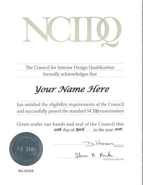 Replacement Ncidq Certificates Are Available For Purchase At