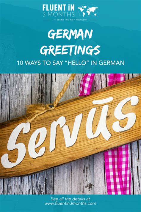 10 Ways To Says “hello” In German Ways To Say Hello Learn German