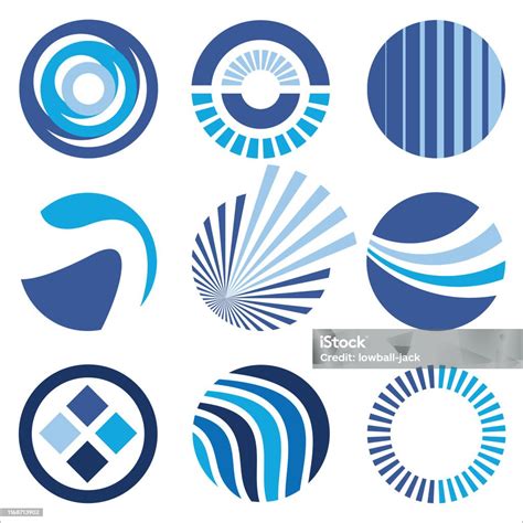Circular Company Logos 2 Stock Illustration Download Image Now