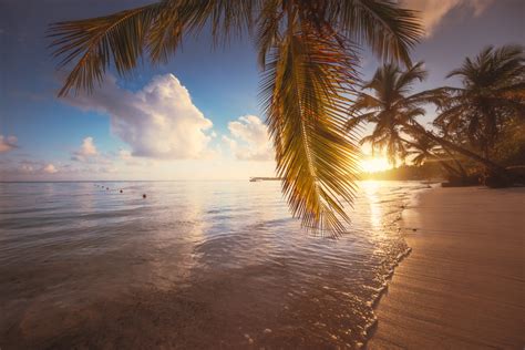 Landscape Of Paradise Tropical Island Beach Sunrise Shot By Valentin