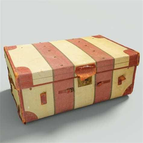 Vintage Suitcase Retro Valise 5 3d Model 22 Obj Free3d