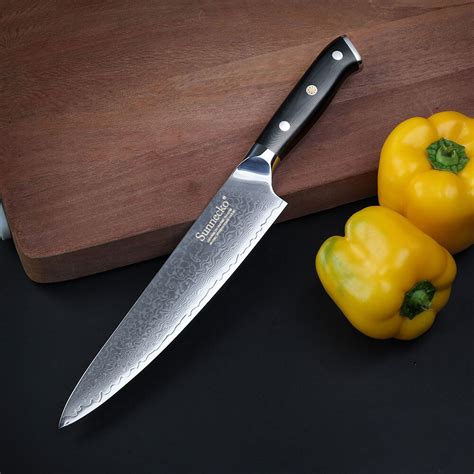 sunnecko 8 inch chef s knife kitchen knives japanese damascus vg10 steel g10 handle razor sharp