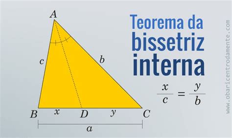 O Teorema Da Bissetriz Interna é Um Importante Teorema Da Geometria