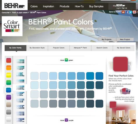 Exploring The Behr Color Paint Chart Tips For Finding The Perfect