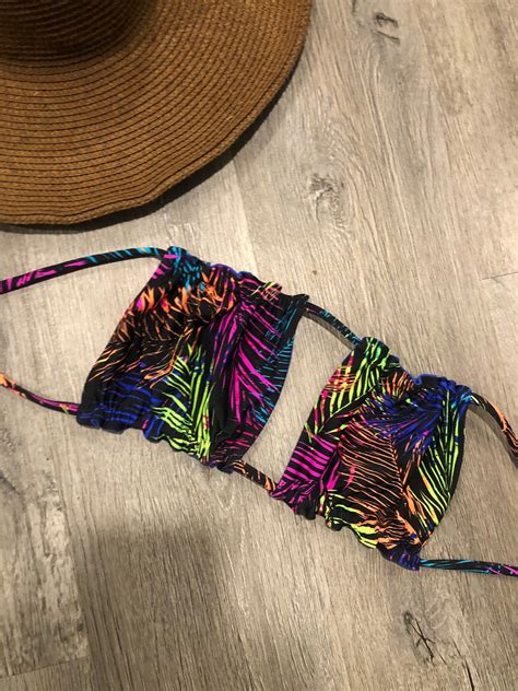 Bandeau String Bikini Top Seamless Womens Swimwear Etsy