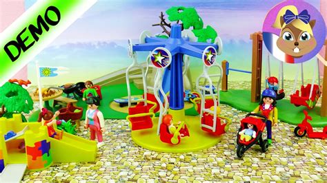 Temporairement en rupture de stock. Grande aire de jeux Playmobil! Avec manège + Skatepark ...