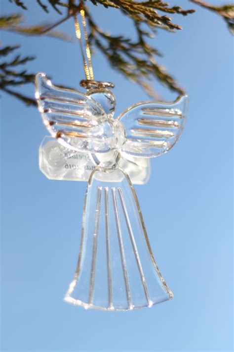 Personalized Hand Blown Glass Angel Ornament To Memorialize Etsy