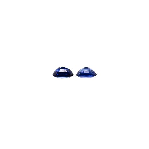 Gemstones Nigerian Blue Sapphire Oval 8x6mm Matching Pair 372 Carat 3