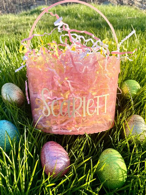 personalized easter baskets free shipping etsy