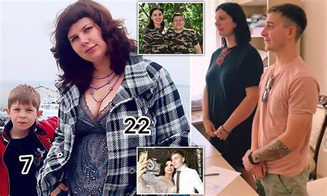 Pregnant Russian Influencer 35 Marries 20 Year Old Stepson Daily Mail Online