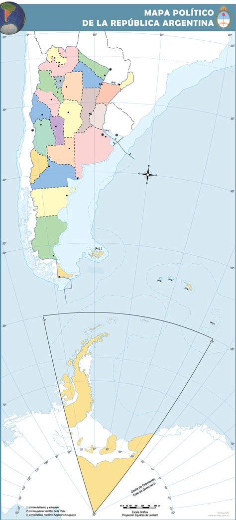 Mapas de República Argentina Bicontinental Mapoteca