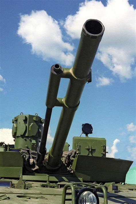 Up Close Of A Bmp 3m Turret Armed With A 2a72 30mm Autocannon 100mm