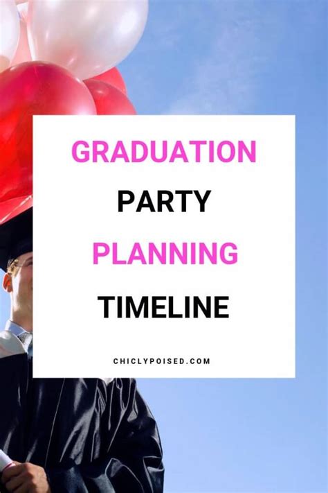Simple Graduation Party Planning Timeline Checklist Chiclypoised