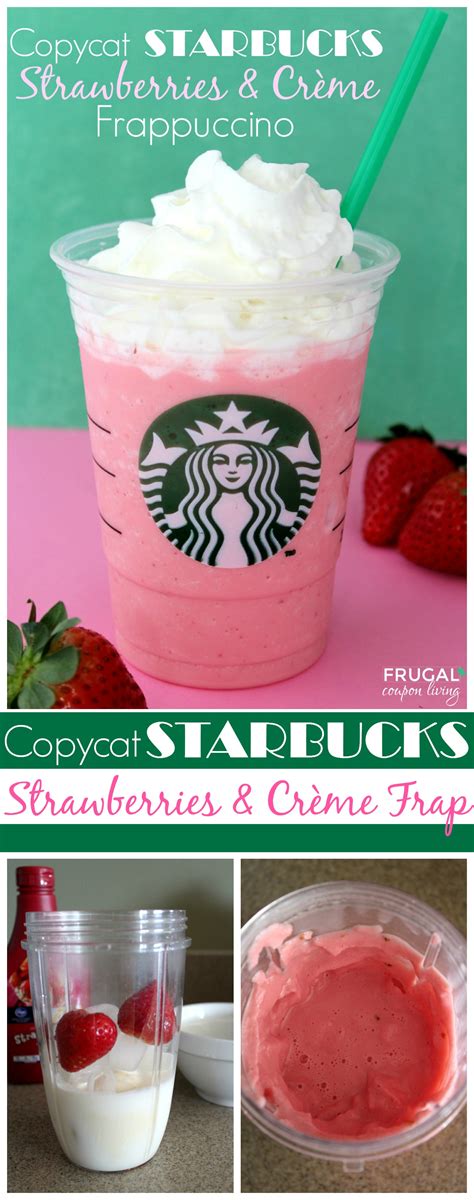 Copycat Starbucks Strawberries And Crème Frappuccino