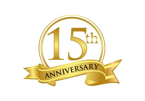 15th Anniversary Celebration Logo Vector Illustration Par Deemka Studio