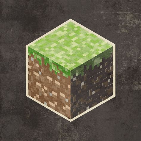 Minecraft Grass Block Art Behance