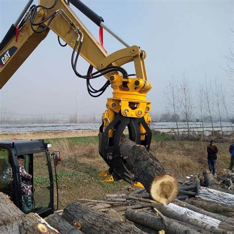 Chinese Manufacturer Mini Excavator Hydraulic Log Grapple Rotating Wood