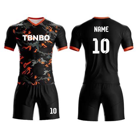 Customized Cool Camo Soccer Uniform Design Team Training Shirts Shorts