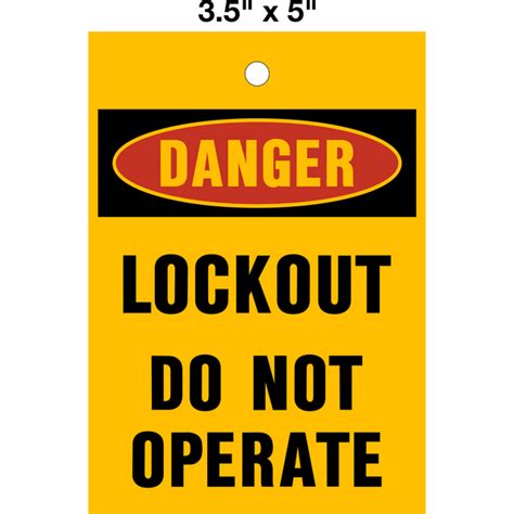 Danger Lockout Western Safety Sign