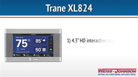 Unsure on how to change your honeywell thermostat's battery? Trane XL824 Thermostat - YouTube