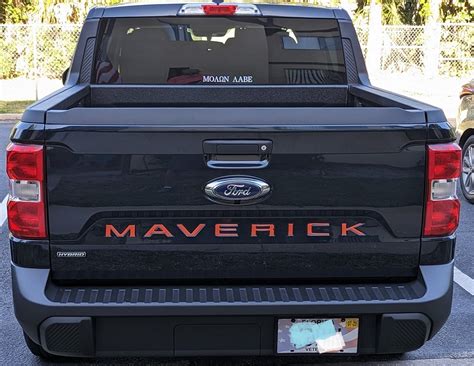 Tailgate Letters On Alto Blue Mavericktruckclub 2022 Ford Maverick