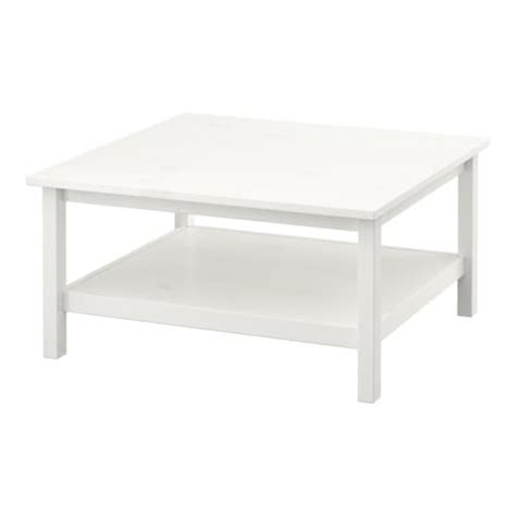 Large black ikea coffee table with shelf underneath. HEMNES Coffee table - white stain - IKEA