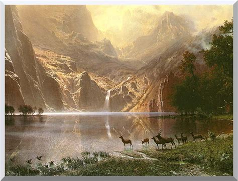 Albert Bierstadt The Sierra Nevada In California Detail Canvas Art