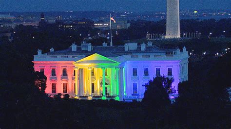 White House Pretty Cool In Rainbow Colors Says Obama