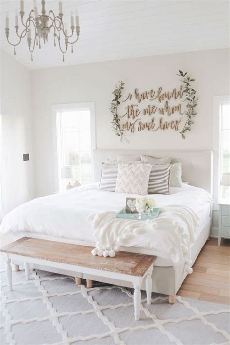 Give visual expression to your personality with a unique wall creation. 53 Best Farmhouse Wall Decor Ideas for bedroom - Ideaboz