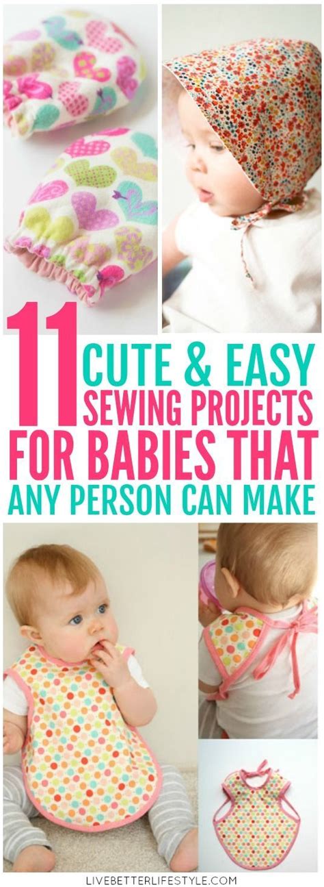 11 Cute And Easy Sewing Projects For Babies Baby Projects Beginner