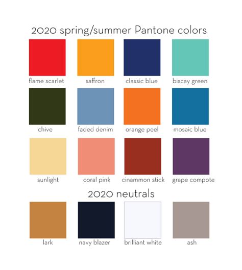 Designs In Paper Pantones 2020 Springsummer Color Preview