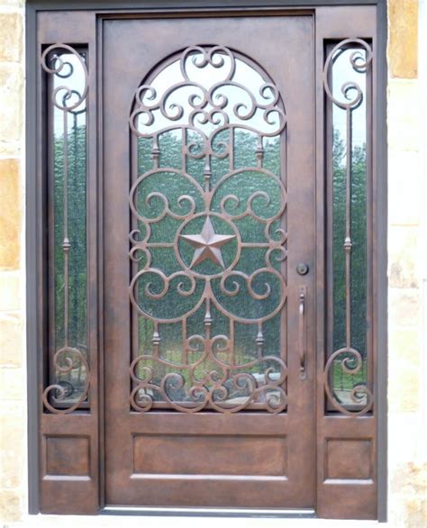 Wrought Iron Door With Texas Star Design Yelp Iron Doors Wrought