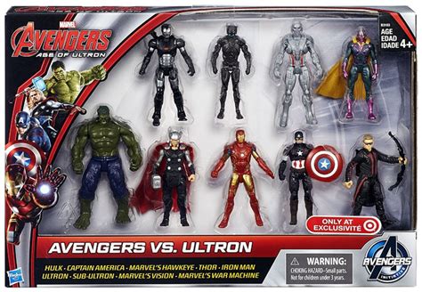 Marvel Avengers Age Of Ultron Avengers Vs Ultron 3 Action Figure 9 Pack