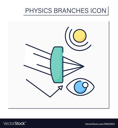 Optics Color Icon Royalty Free Vector Image Vectorstock