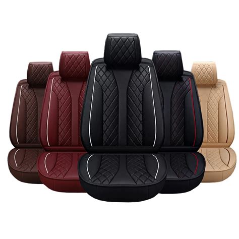 leather car seat covers comfortable car seat cover set universal automobiles seat covers fits 5