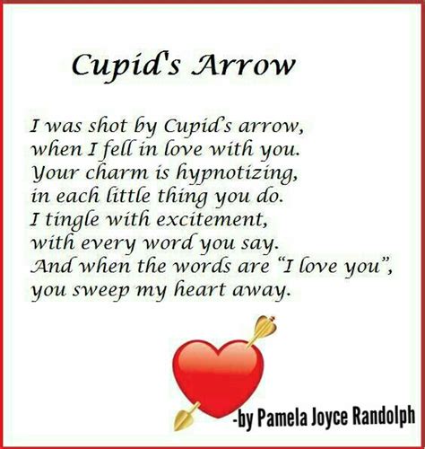 Cupid S Arrow An Original Poem By Pamela Joyce Randolph Arizona Poet Lady Love Valentine
