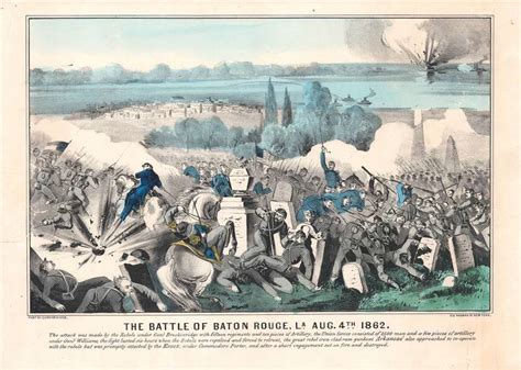 The Battle Of Baton Rouge La Aug 4th 1862 Geographicus Rare