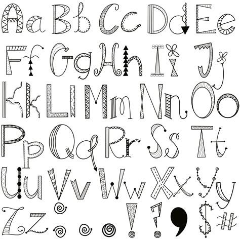 Doodle Fonts Doodle Lettering Creative Lettering Lettering Styles