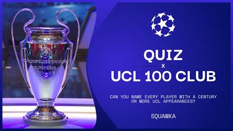 Champions League Quiz Can You Name Every Player With 100 Ucl Appearances