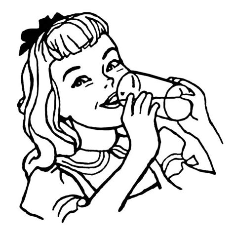 Girl Drinking Milk Pics Illustrations Royalty Free Vector Graphics