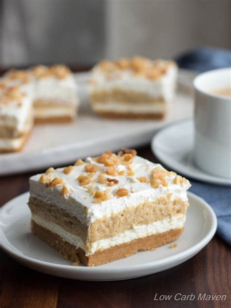The lightest fluffiest gluten free vanilla cake recipe. Low Carb Peanut Butter Dessert (Layered Dream) - Low Carb Maven