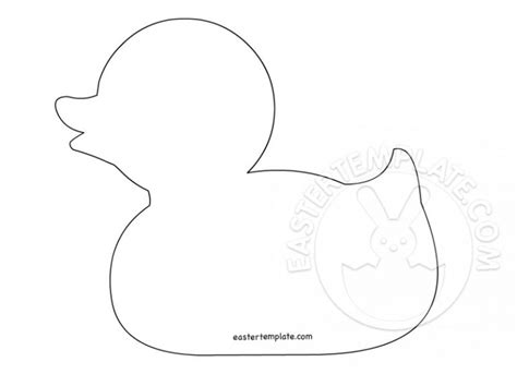 Template Duck Easter Template