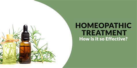 Homeopathic Treatment How Is It So Effective
