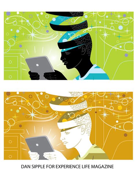 dan sipple illustration blog: Digital Dementia Illustration