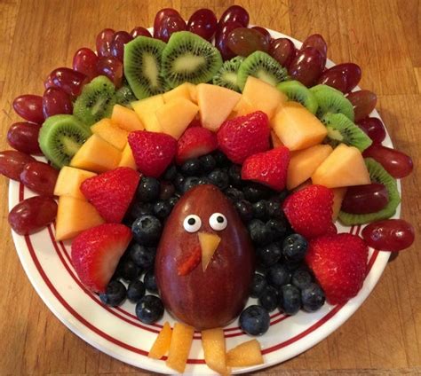 Fruit Turkey Platter For Thanksgiving Crafty Morning