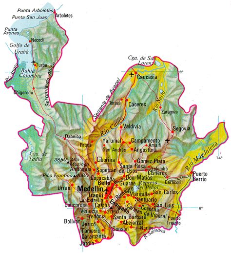 Antioquia Mapa 360 Radio