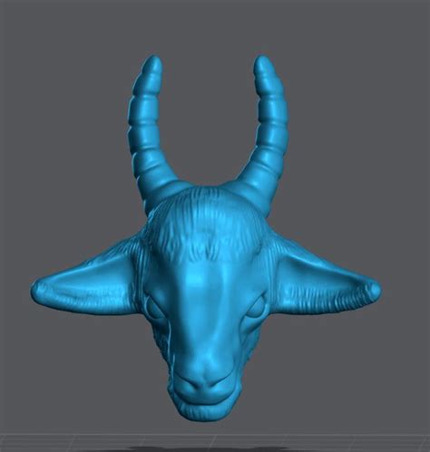 Free Stl File Goat Head・3d Printing Idea To Download・cults