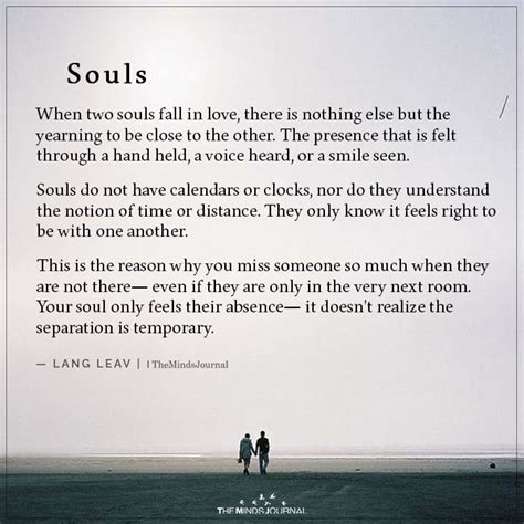 Souls When Two Souls Fall In Love Lang Leav Quotes